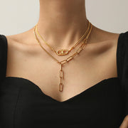 Thick Chain Stitching Necklace