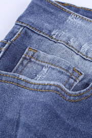 Leopard Patchwork Distressed Jeans - Rico Goods by Rico Suarez