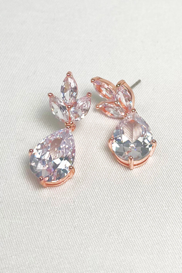 Zirconia Stone Drop Earrings