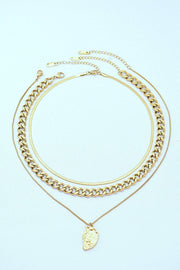 Kiss of Enchantment Triple-Layered Necklace with Pendant - Rico Goods by Rico Suarez