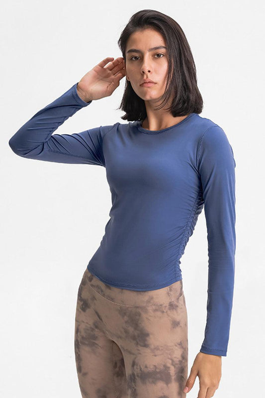 Ruched Side Active Top - Rico Goods by Rico Suarez