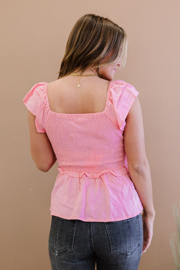 Oh My Darling Full Size Run Smocked Top