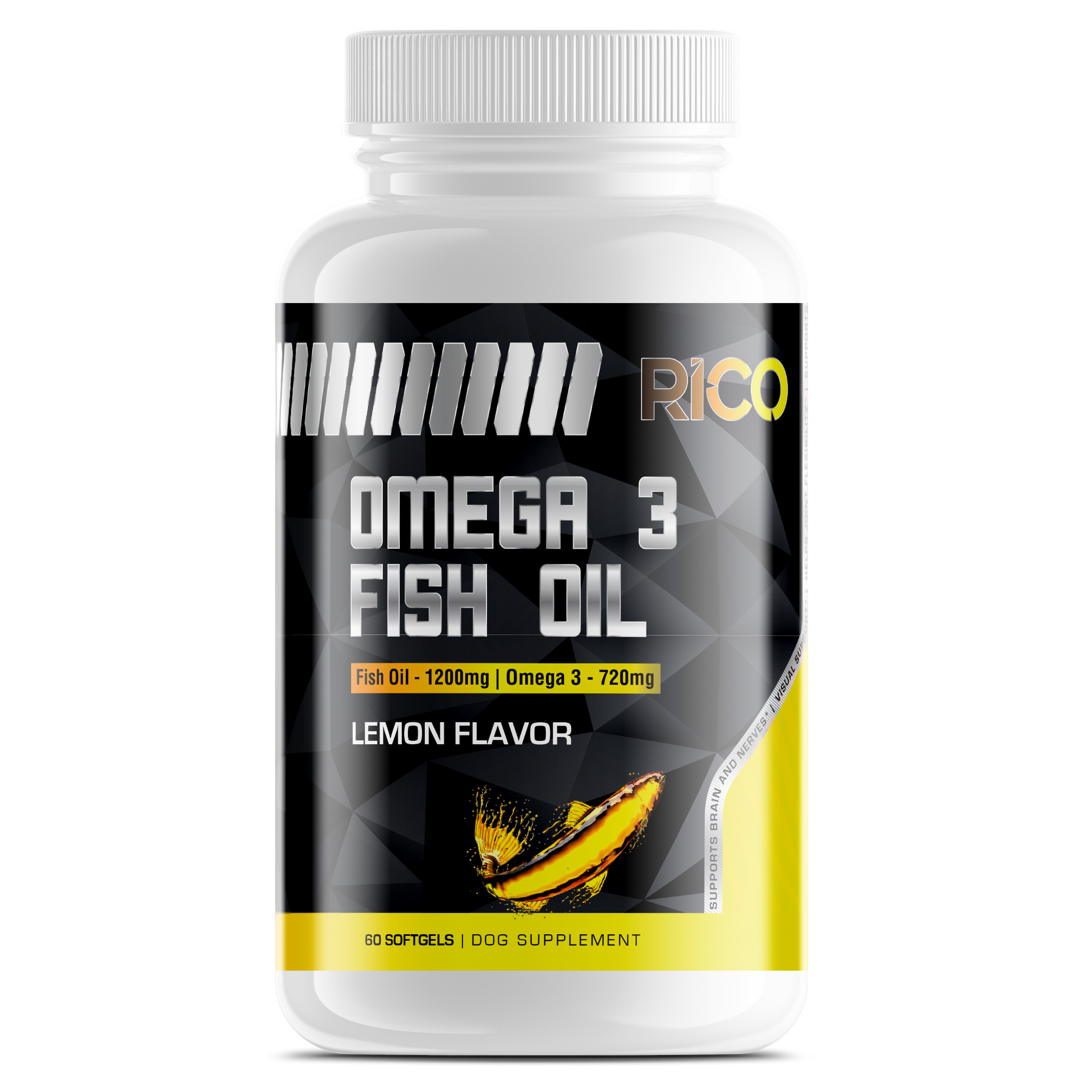 Pet Omega 3 Fish Oil Softgels - Rico Goods by Rico Suarez