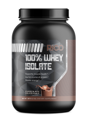 2lb 100% Whey Isolate Chocolate – 31 Servings - Rico Goods by Rico Suarez
