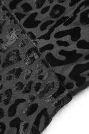Leopard Burnout Velvet Strapless Maxi Dress with Gloves - Rico Goods by Rico Suarez