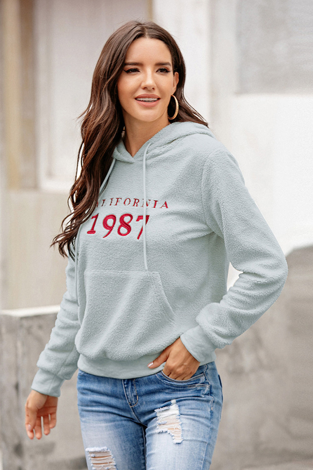 California 1987 Embroidered Hoodie