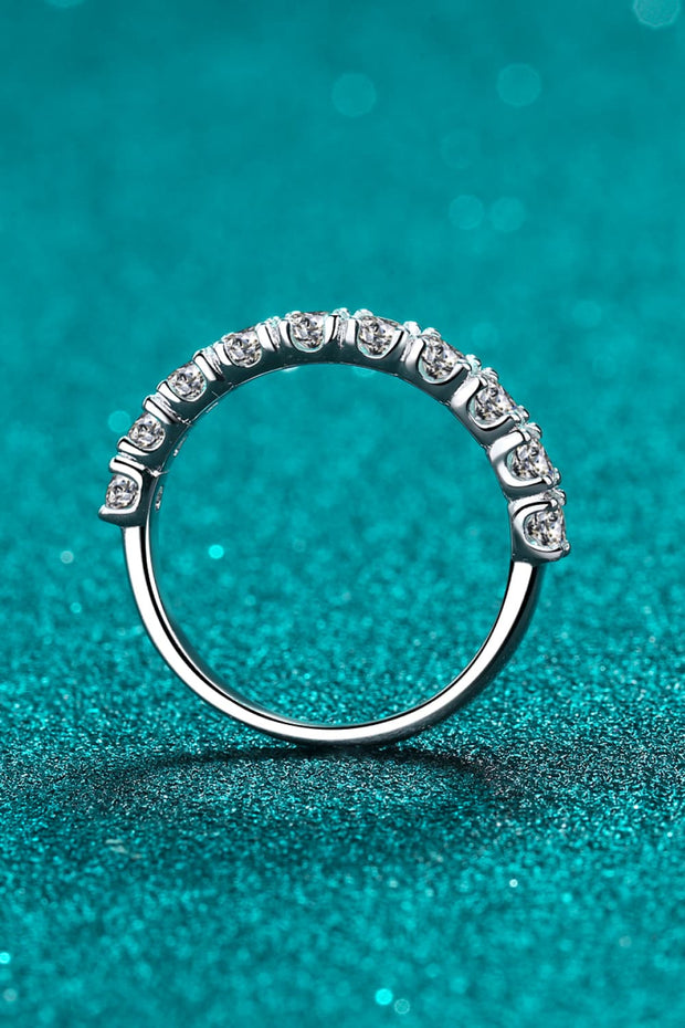 1 Carat Moissanite Half-Eternity Ring