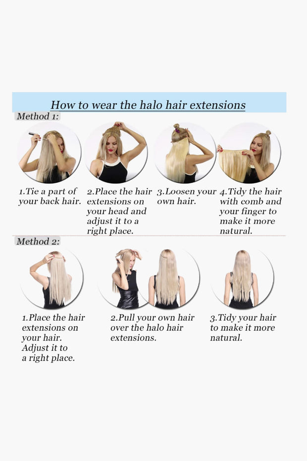 20" 100g Indian Human Halo Hair