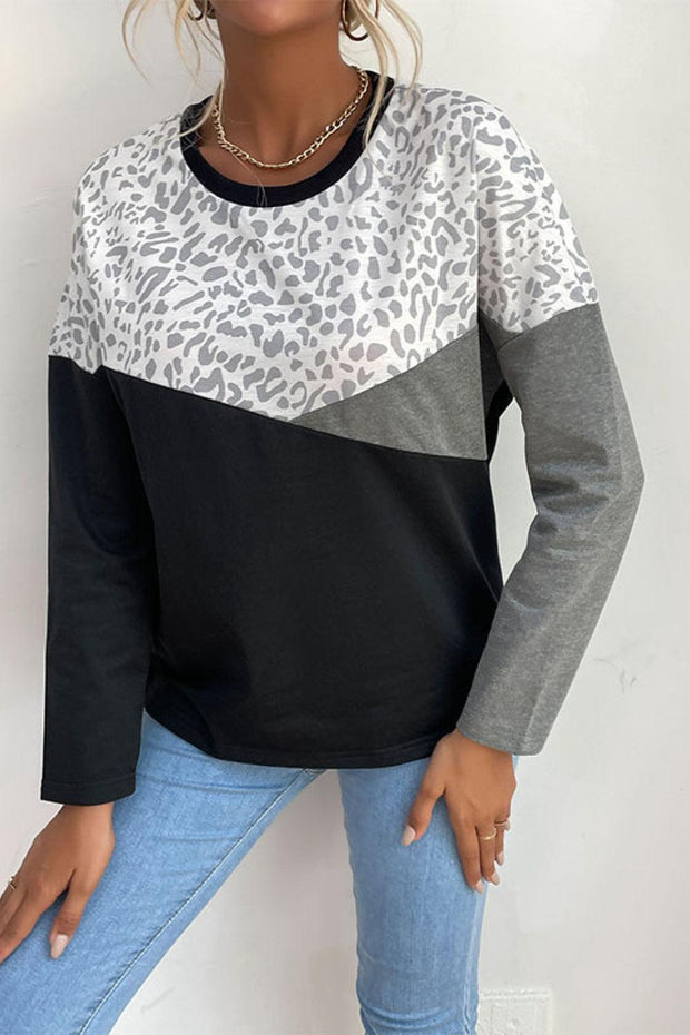Leopard Color Block Pullover - Rico Goods by Rico Suarez